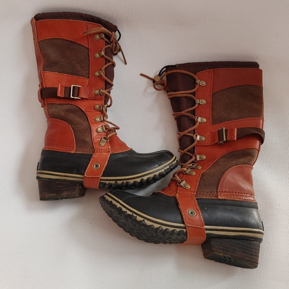 Sorel Conquest Carly Tall Boots Waterproof Size 6